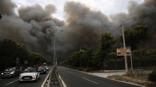 Greece wildfires: Reports say at least 50 dead