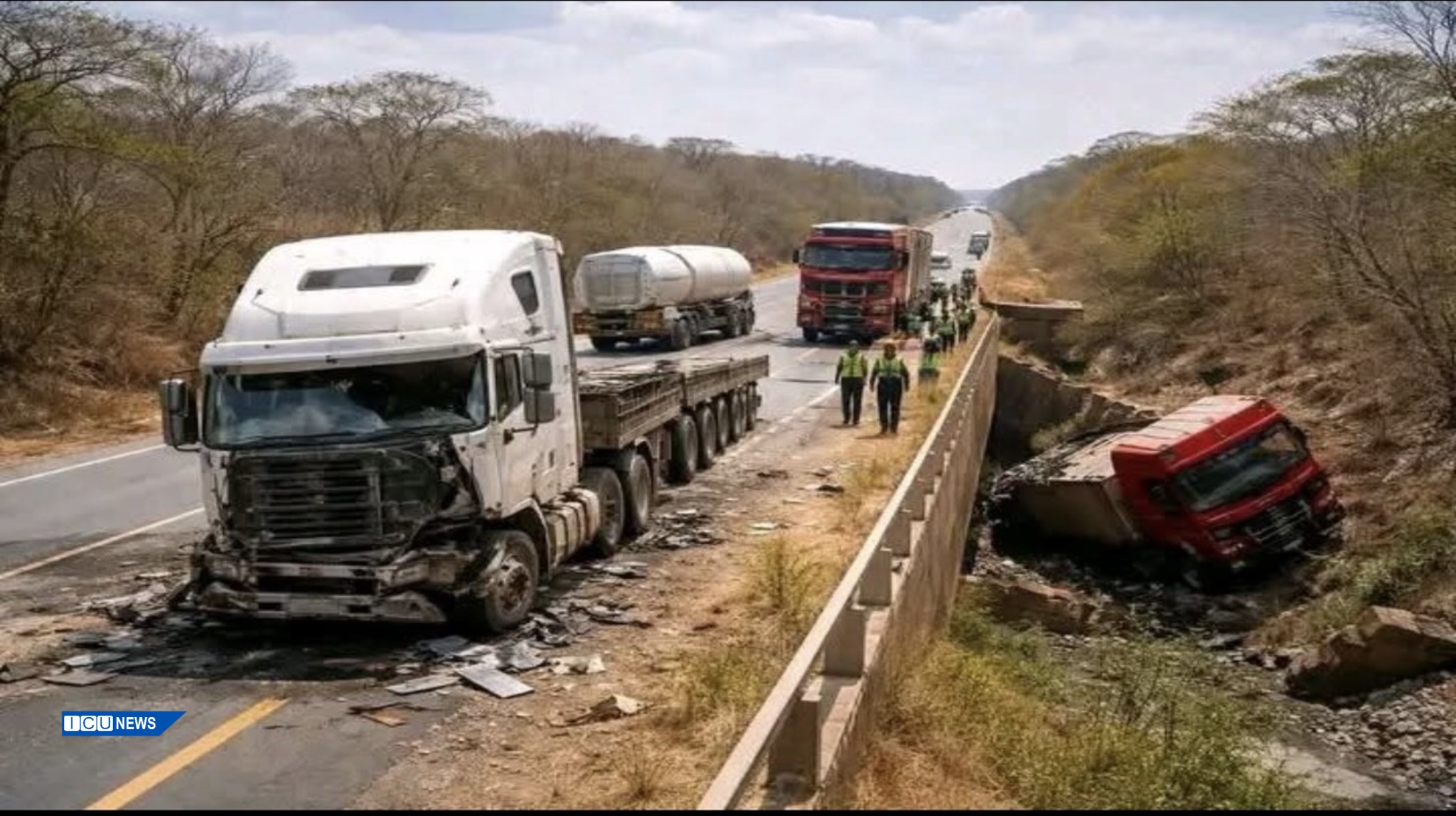 THREE DIE IN MUSAYA BRIDGE TRUCK COLLISION