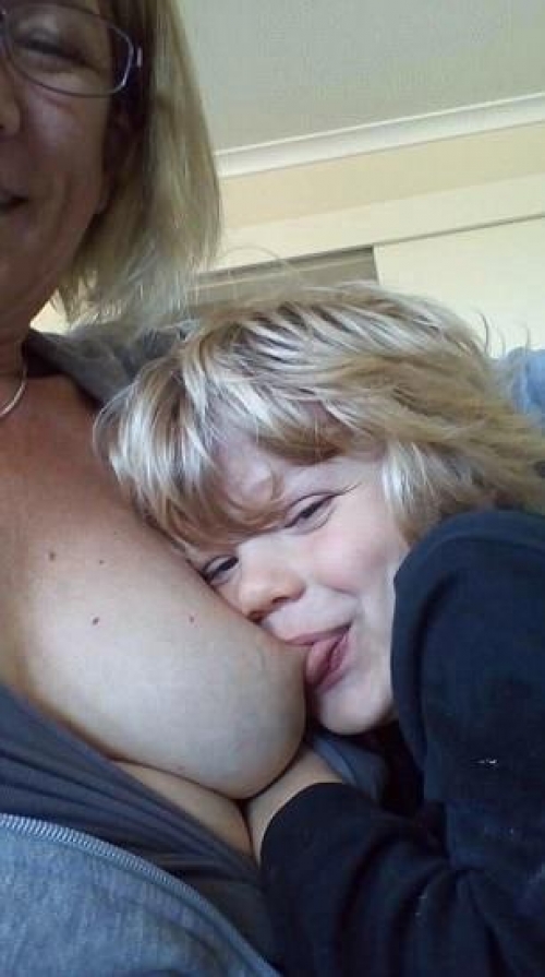 MOM PROUDLY BREAST FEEDING 7 YEAR OLD SON