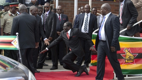 MugabeFalls meme turns Robert Mugabe into a Beyoncé dancer