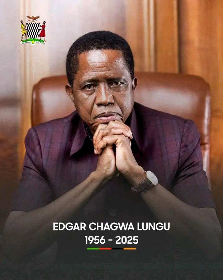 Former President of Zambia, Edgar Chagwa Lungu, Passes Away