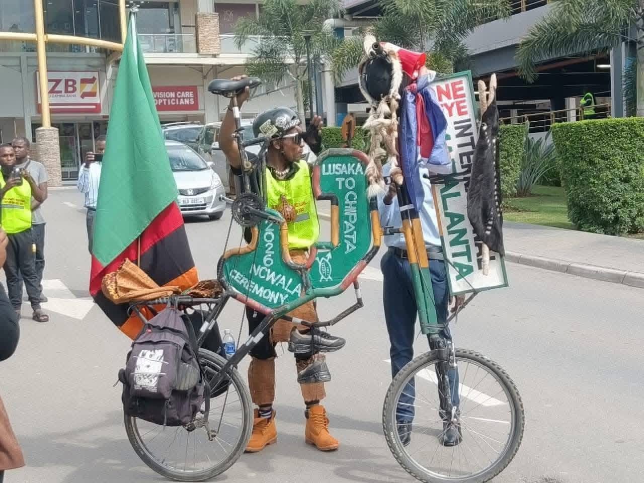 Cyclist James Falanga on Fifth Day of Journey to Ncwala Ceremony