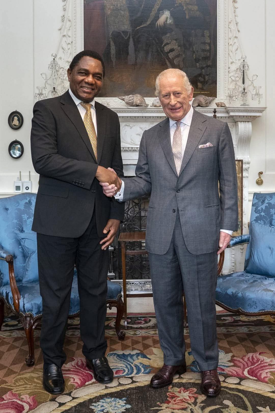Hh Meets King Charles Iii, Calls For Stronger Zambia-uk Collaboration.