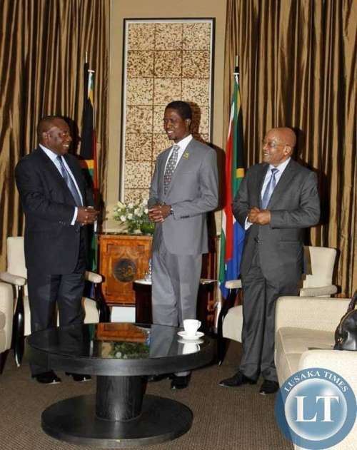 President Edgar Lungu holds talks Jacob Zuma in Cape Town