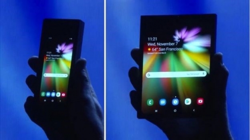 Samsung folding smartphone revealed to developers