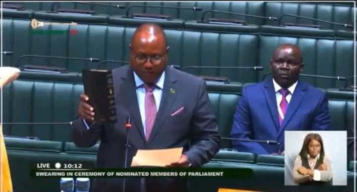 FIVE NOMINATED MEMBERS OF PARLIAMENT SWORN IN