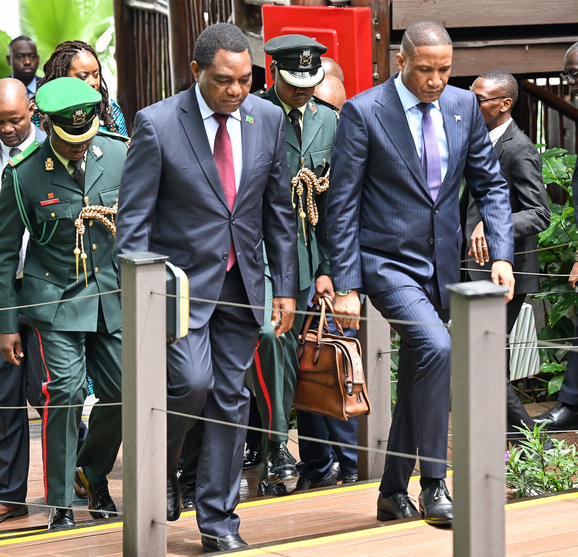 HH, BOKO CALL FOR AFRICAN-LED ECONOMIC GROWTH AT KAZUNGULA BRIDGE LAUNCH.