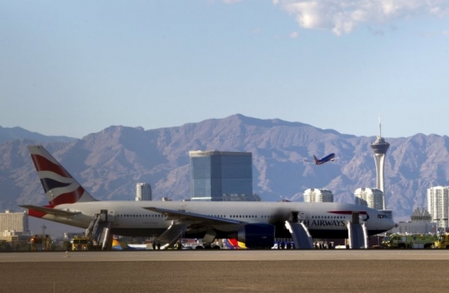 Catastropic Engine Failure Causes British Airline Jet Fire Before Take off In Los Vegas